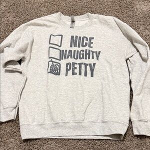 Gray Graphic Crewneck